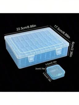 1/10/15/21/31pcs Multi-Purpose Transparent Plastic Storage Boxes, Mini Clear Bead Storage Boxes With Hinged Lids, Rectangular
