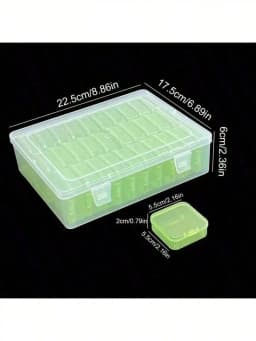 1/10/15/21/31pcs Multi-Purpose Transparent Plastic Storage Boxes, Mini Clear Bead Storage Boxes With Hinged Lids, Rectangular