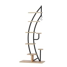 6 Tier Ladder Corner Plant Stand Wooden Indoor Flower Shelf Space Saving Display Rack for Living Room Balcony Home Decor