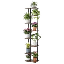 8 Tier Metal Plant Stand Flower Pot Shelf Indoor Outdoor Garden Display Rack for Home Balcony Patio Corner Organizer