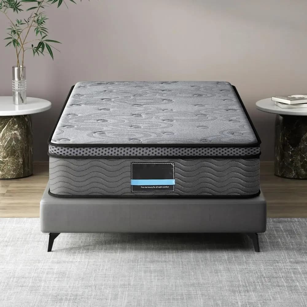 26cm Thick Single Mattress Bed Giselle Comfort Support Foam Pocket Spring Sleep Surface
