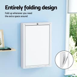 Computer Desk Wall Mounted Bookshelf White Space Saving Storage Rack for Home Office Use