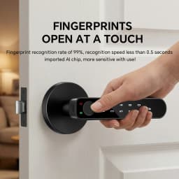 ICCSSI Smart Door Lock Fingerprint Lock Fingerprint/Tuya APP/Password/IC Card/key Unlock Shipping from Australia B208APRO