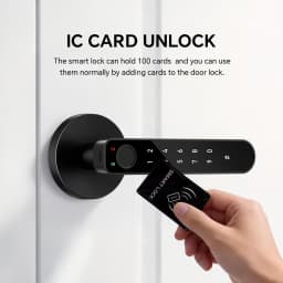 ICCSSI Smart Door Lock Fingerprint Lock Fingerprint/Tuya APP/Password/IC Card/key Unlock Shipping from Australia B208APRO