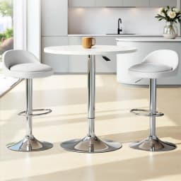 Modern Bar Table and Stools Set Dining Desk Kitchen Chairs Cafe Pub Furniture Set