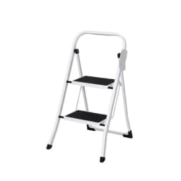 2 Step Folding Steel Platform Ladder Lightweight Multi Purpose Home Use Stable Safety Step Stool