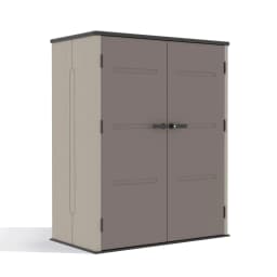 Garden Shed Outdoor Storage Shed Tool Workshop with Lockable Double Doors Weather Resistant Steel Frame Backyard Utility Storage
