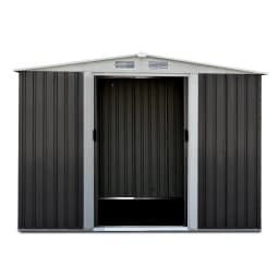Outdoor Garden Storage Shed 2.58x2.07M Metal Base Double Door Tool House for Patio Backyard