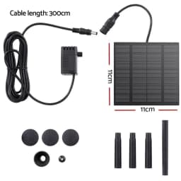 Solar Powered Submersible Water Fountain Pump Kit 2 6FT Outdoor Garden Birdbath Pond Fountain Pump Set