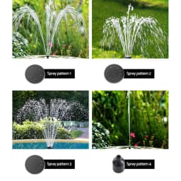 Solar Powered Submersible Water Fountain Pump Kit 2 6FT Outdoor Garden Birdbath Pond Fountain Pump Set