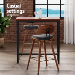 Bar Table and Stools Set for Dining Desk Kitchen Chairs Cafe Pub Modern Space Saving Breakfast Bar Furniture Set