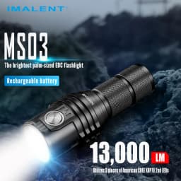 IMALENT MS03 Pocket Tactical Flashlight Long Range High Lumen LED Rechargeable Battery Waterproof Outdoor Survival Daily Carry