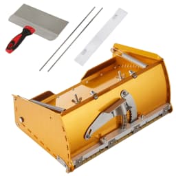VEVOR Drywall Flat Box 10-Inch Wide Quick Clean Aluminum Finishing Mud for Plasterboard Wallboard Extra 2 Blades (10-Inch)