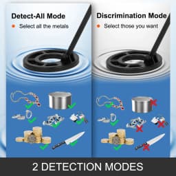 VEVOR Metal Detector Waterproof Disc Underwater Underground High Accuracy Sensitive LCD Display Humanity for Adults Children