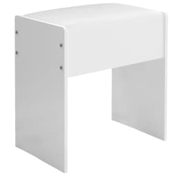 Small Vanity Stool with Cushion, White Makeup Vanity Chair for Small Spaces, Living Room, Bedroom, Bathroom, Entryway, Ottoman Foot Rest for Couch Modern Chairs
