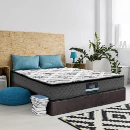 24cm Single Mattress Pillow Top Plush Comfort Bed Support