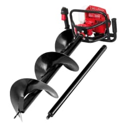Post Hole Digger 300mm Petrol Drill Extension Auger Bit Earth Soil Ground Drilling Tool Accessory for Garden Farm Construction Use