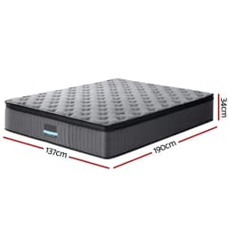 Giselle 34cm Double Bed Mattress Thick Comfortable Supportive Breathable Durable Home Sleeping Mattress