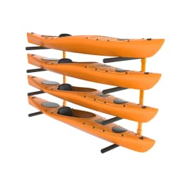 VEVOR Wall Kayak Storage Rack 4-Capacity for Kayak Canoe Hooks with Adjustable Padded Arms and 400 LBS Kayak Hanger for Garage