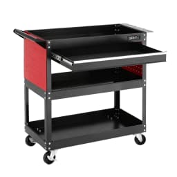 Heavy Duty Tool Trolley Cart with Drawer Rolling Workshop Garage Storage Cabinet Mobile Organizer