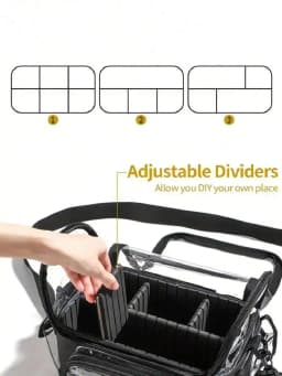 Large Capacity Transparent Makeup Bag, Clear Cosmetic Pouch With Handles, Travel Toiletry Organizer Case For Skincare Nail