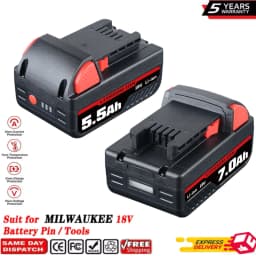 VANON 5.5/7.0Ah M18-D 18V Lithium Battery Replace for Milwaukee Rechargeable tools 48-11-1815 2604-20 48-11-1850 Battery pin