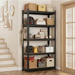Garage Shelving 1.6X0.8m Warehouse Storage Rack Heavy Duty Black Pallet Racking Shelf Organizer
