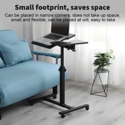 Black/White Adjustable Folding Laptop Lazy Table Stand Lap Room Sofa Bed PC Notebook Desk