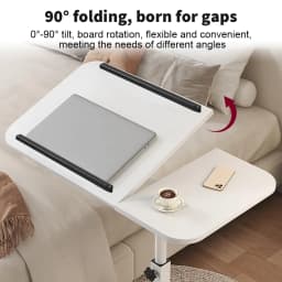 Black/White Adjustable Folding Laptop Lazy Table Stand Lap Room Sofa Bed PC Notebook Desk
