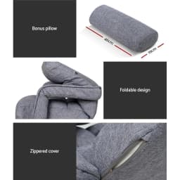 Grey Floor Chair Lounge Swivel Sofa Adjustable Low Seating Cushion Chair for Living Room Bedroom Reading Relaxing Upholstered Floor Seat