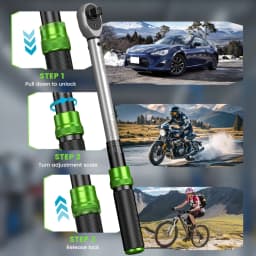 1/4'' Drive 2-25N.m Bicycle Torque Wrench Set 8pcs Preset Torque Wrench for Bike 3% Accuracy Double Scale 72 Teeth Ratchet Head Adjustable Repair Tool Box Kit