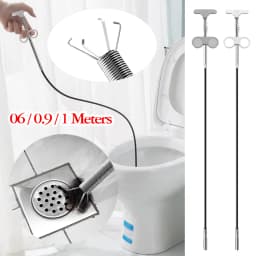 Spring Pipe Sink Cleaning Hook Home Kitchen Bathroom Sewer Dredging Tool
