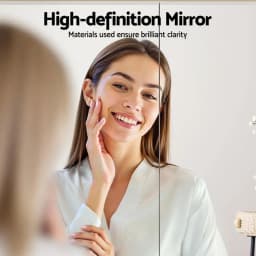Bathroom Mirror Cabinet Wall Mounted Medicine Storage Cabinet Adjustable Shelves White 900x750mm