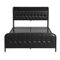 Queen Bed Frame with Storage Headboard SAA Certified Charging Station Upholstered Platform Bed with Drawers and USB Power Outlets for Bedroom Storage and Supportive Heavy Duty Base