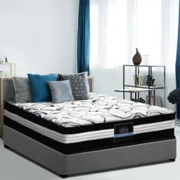 30cm King Mattress Medium Firm Support Breathable Pressure Relief Comfort Foam Hybrid Sleep Bed Mattress