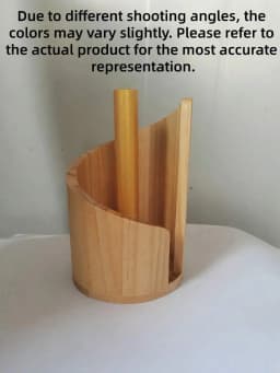 1 PC Portable Wooden Roll Paper Storage Rack Desktop Toilet Paper Holder Storage Organizer Box Natural Color Home And Office