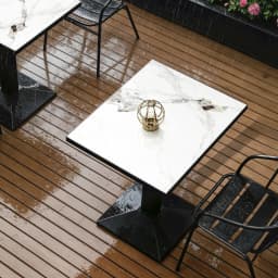 Rectangular Dining Table Bistro Tulip Design with Larger Pedestal Base for 2-4 People for Kitchen Living Room Bistro Restaurant
