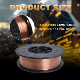 1/2 Spool ER70S-6 Mild Steel MIG Welding Wire Spool 0.030 Inch (0.8 MM)