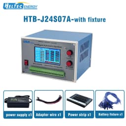 2-24S Smart Battery Equalizer HTB-J24S04A HTB-J24S07A 3A/4A/7A Discharge Balancer for NCM LFP LTO Battery Pack 2V-4.5V Cell Voltage Automatic Equalization Instrument 12V Power Supply Battery Cell Balancer Voltage Tester Repair Tool