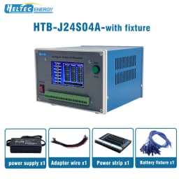2-24S Smart Battery Equalizer HTB-J24S04A HTB-J24S07A 3A/4A/7A Discharge Balancer for NCM LFP LTO Battery Pack 2V-4.5V Cell Voltage Automatic Equalization Instrument 12V Power Supply Battery Cell Balancer Voltage Tester Repair Tool