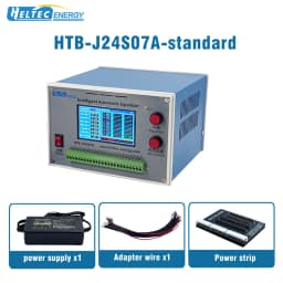 2-24S Smart Battery Equalizer HTB-J24S04A HTB-J24S07A 3A/4A/7A Discharge Balancer for NCM LFP LTO Battery Pack 2V-4.5V Cell Voltage Automatic Equalization Instrument 12V Power Supply Battery Cell Balancer Voltage Tester Repair Tool