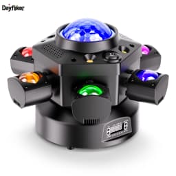 DayFlicker 180W Six-armed Stage light with RGBW 4-IN-1 Lighting Effect and Starry Effect Controlled DMX512 For DJ Party Concert