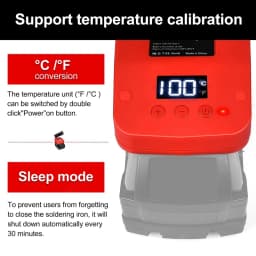 Soldering Iron Station For M18 18V Battery Cordless Soldering Iron With Digital LCD Display,USB&Type-C Port