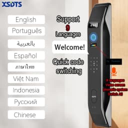 3D Face Smart Door Lock Tuya Active real-time Video intercom Fingerprint Password Biometric Electronic Key Unlock