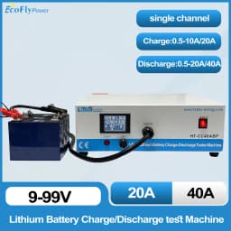 9-99V 20A 40A Single Channel VRLA/Lithium Battery Capacity Tester Charge Cycle Integrated Machine