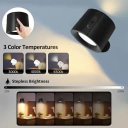 Modern LED Wall Lamp Rechargeable 360° Rotating Dimmable Magnetic Sconces Light