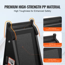 SucceBuy Ladder Levler 380 lbs Load PP Ladder Leveling Tool Pitch Hopper Stair Ladder Stabilizer with Storage for Uneven Ground