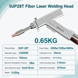 BWT 2000W 4 In 1 Laser Welding Machine 1500W Laser Welder with Welding Cleaning Cutting Weld Seam Cleaning for Metal SUP28T Welding Head With Auto Wire Feeder