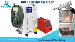 BWT 2000W 4 In 1 Laser Welding Machine 1500W Laser Welder with Welding Cleaning Cutting Weld Seam Cleaning for Metal SUP28T Welding Head With Auto Wire Feeder