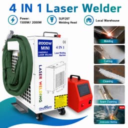 BWT 2000W 4 In 1 Laser Welding Machine 1500W Laser Welder with Welding Cleaning Cutting Weld Seam Cleaning for Metal SUP28T Welding Head With Auto Wire Feeder